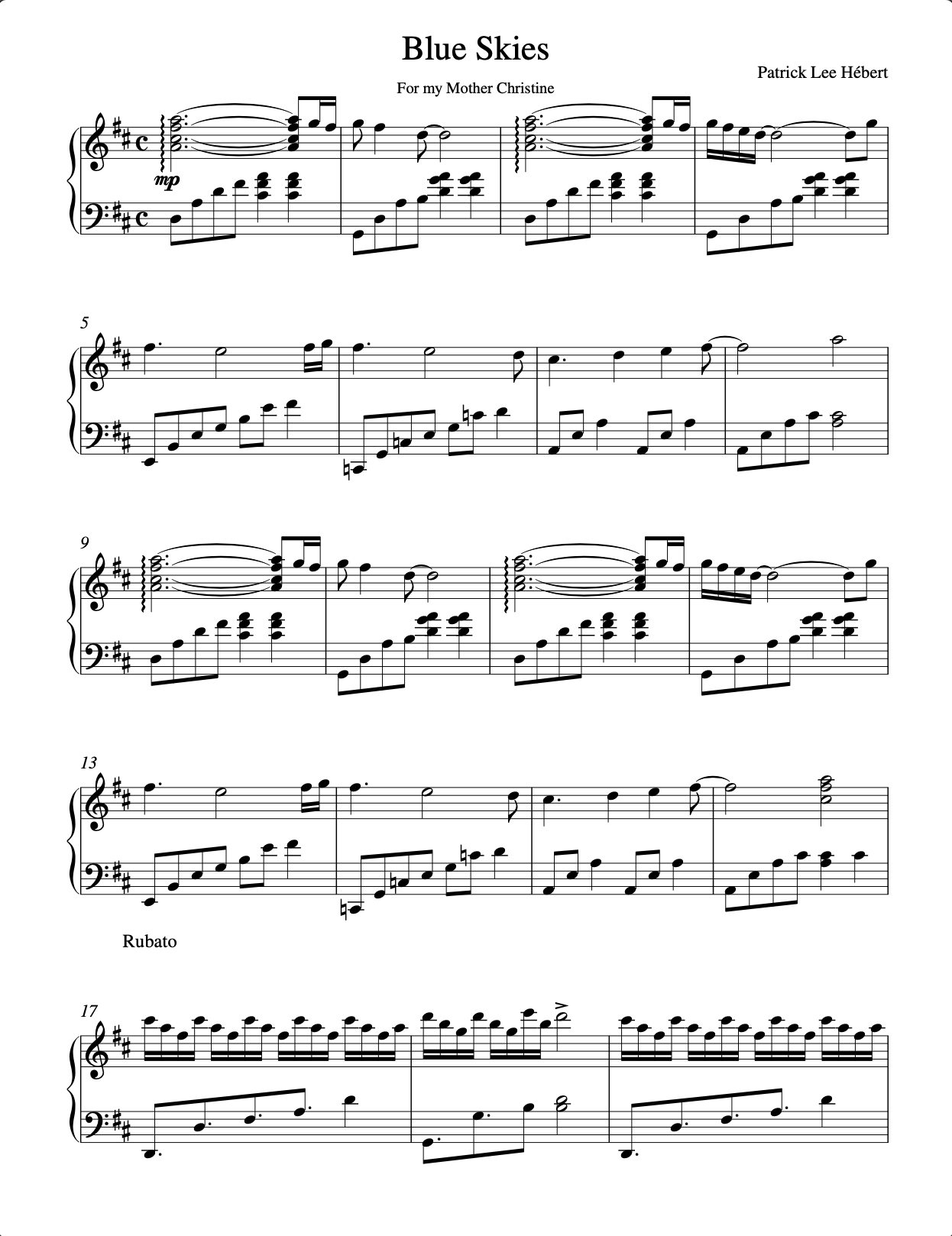 Preview of Blue Skies