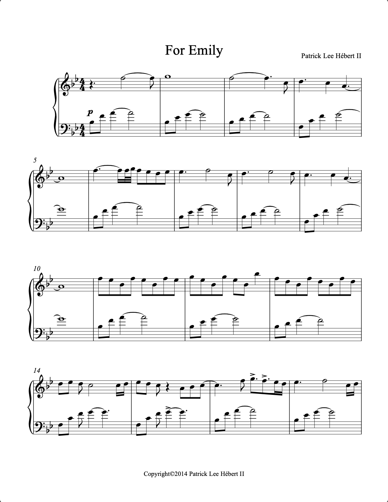 Preview of For Emily