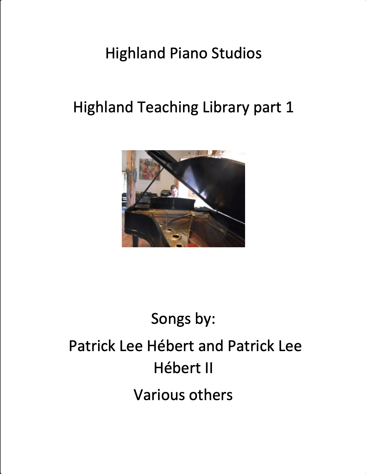 Preview of Highland Student Book #1