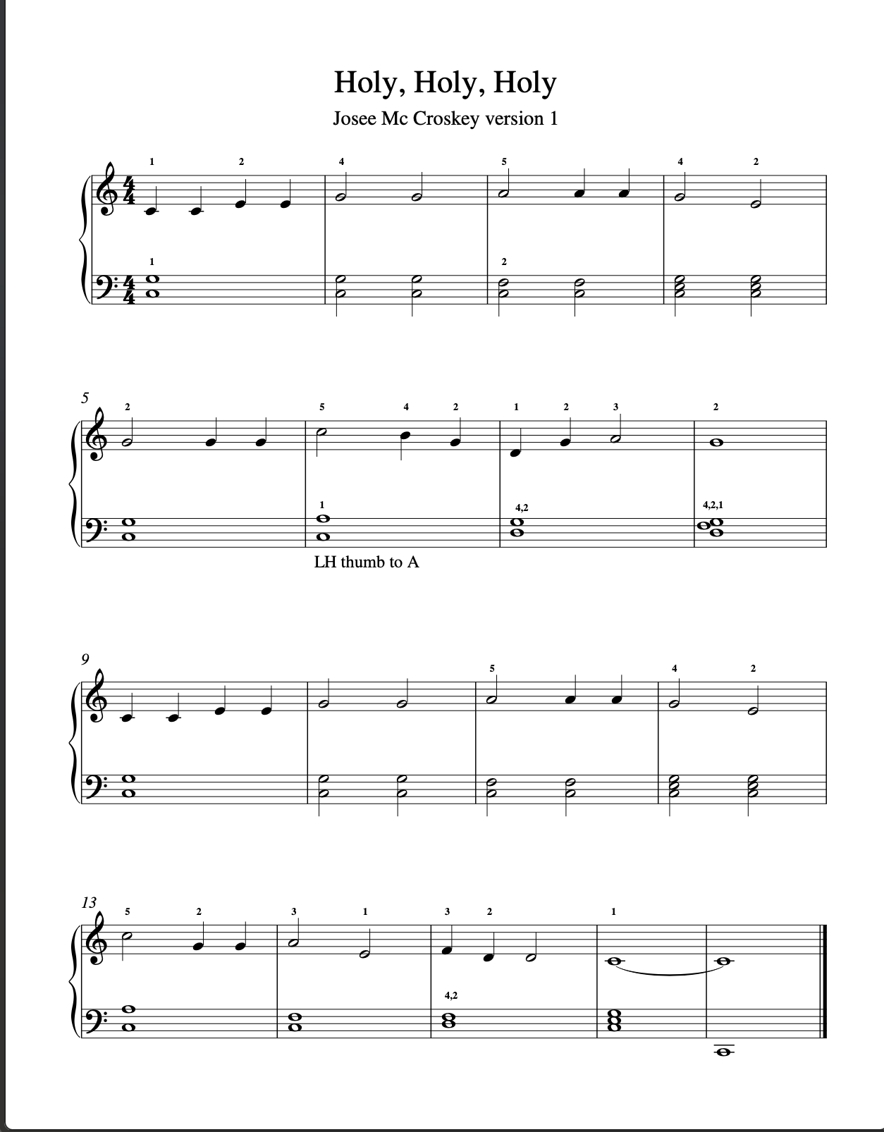 Preview of Holy Holy Holy