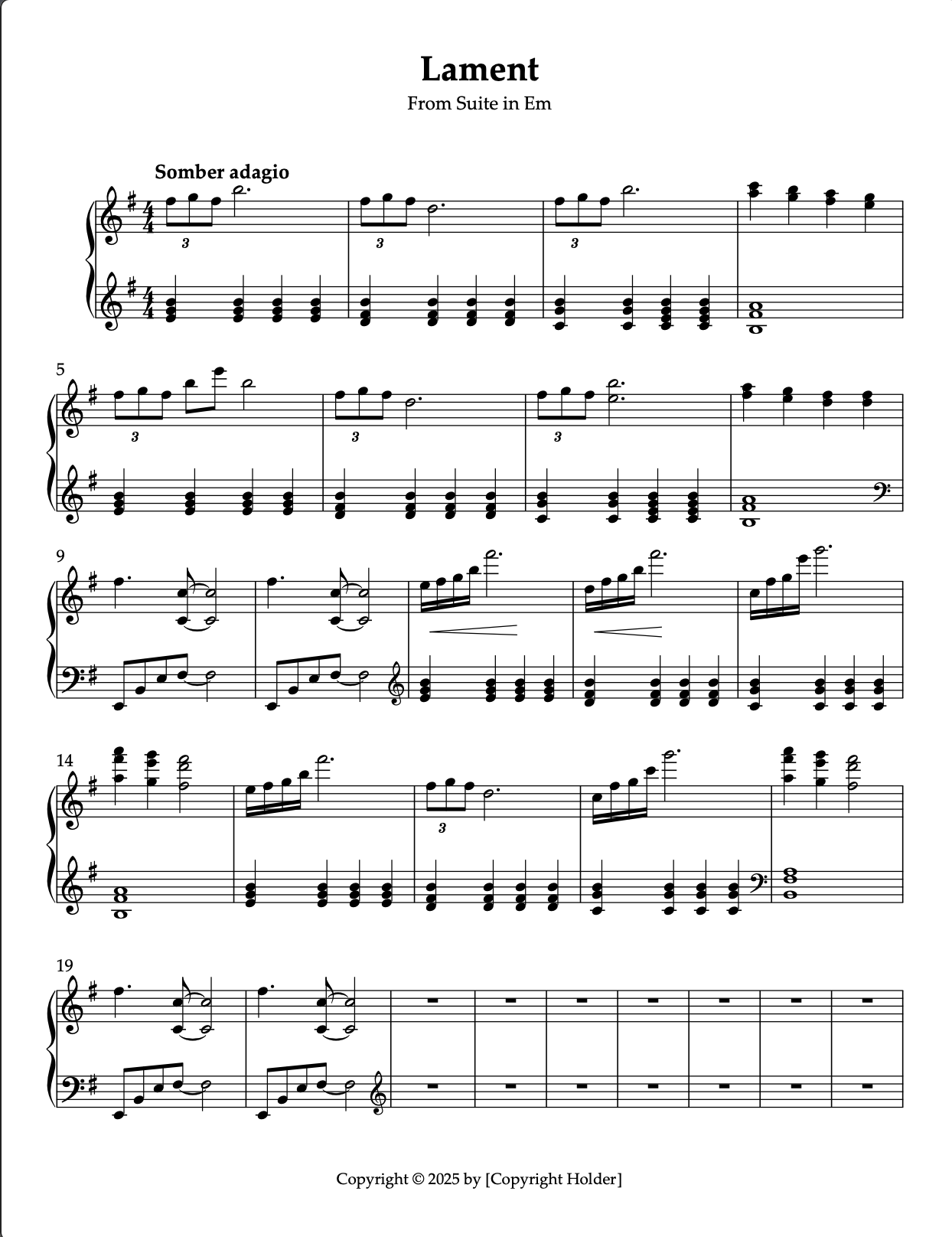 Preview of Lament for Joe