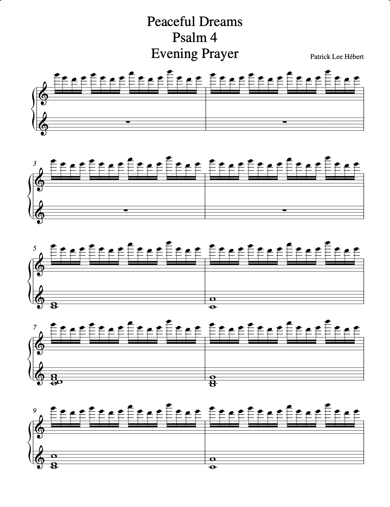 Preview of Peaceful Dreams