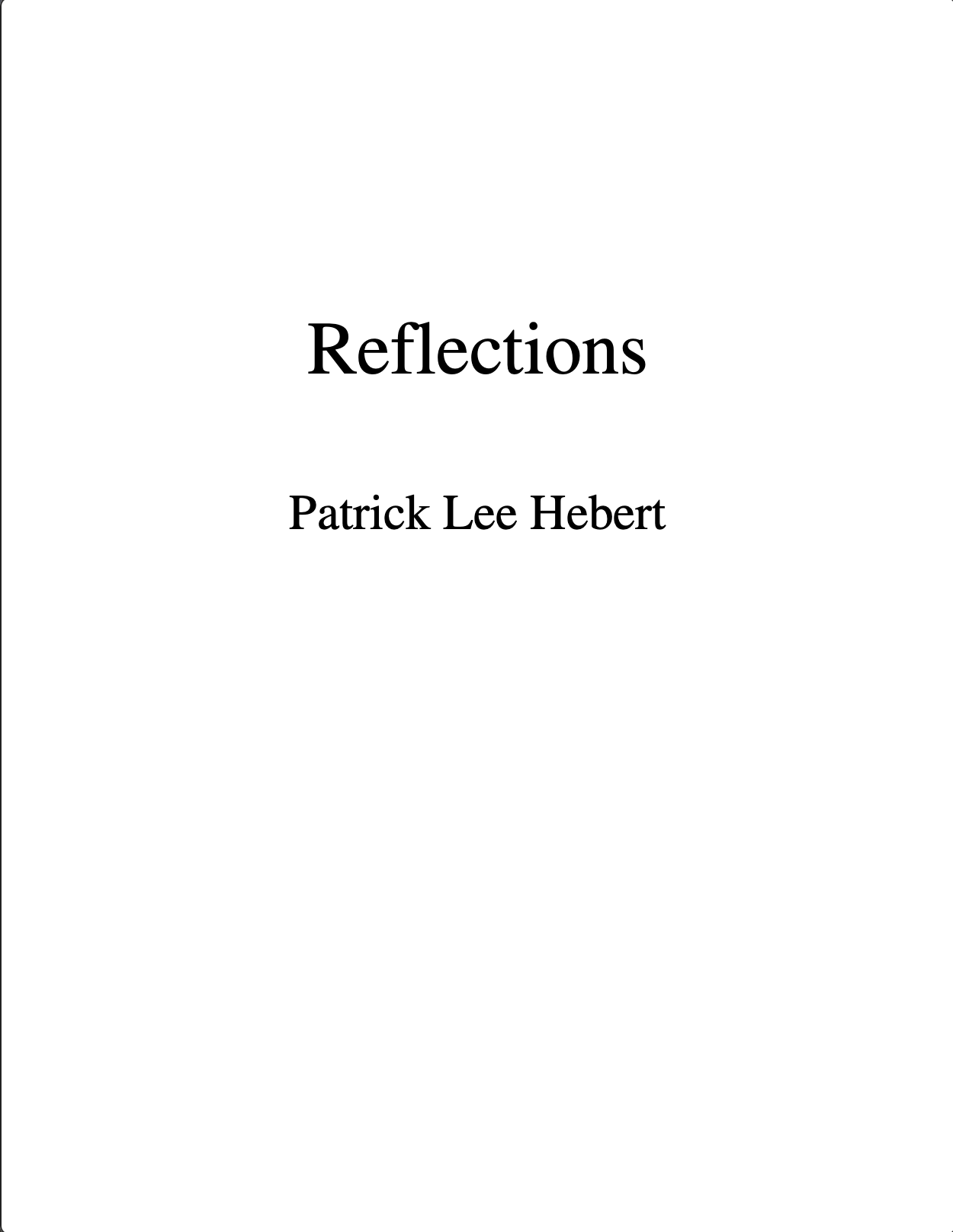 Preview of Reflections Book Complete Edition