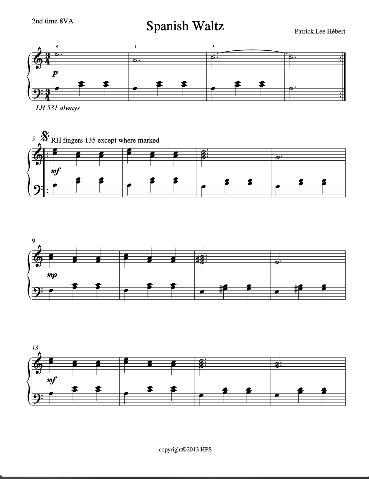 Preview of Spanish Waltz